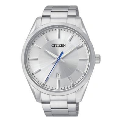Reloj Citizen 60495 Bi1030-53a Quartz Hombre *watchsalas* Color Del Fondo Plateado 60495