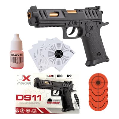 Pistola Umarex Ds11 Co2 12gr Cal 4.5mm Acción Doble Xchws C Negro 4.5 Mm