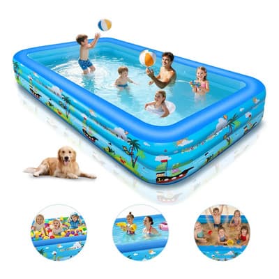 3m Alberca Inflable Grandes Juego Niños Piscina Inflable Zuszox, Piscina Inflable Familiar Grande De Tamaño Completo, Piscinas Inflables Duraderas Y Espesadas Para Exteriores, Jardín Y Patio Azul - $855.00 en Mercado Libre | PrecioMX