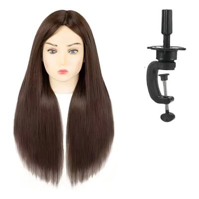 Cabezas Práctica 85% Cabello Real Humano Maniquí Maqillaje - $298.00 en Mercado Libre | PrecioMX