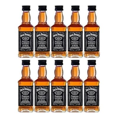 10 Pz Whisky Jack Daniels Tennessee Miniatura 50 Ml - $999.00 en Mercado Libre | PrecioMX