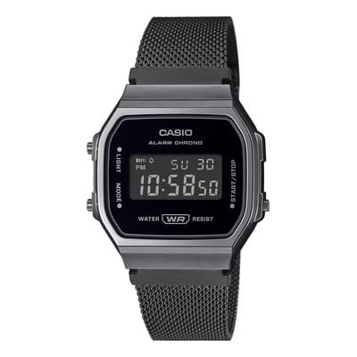 Reloj Hombre Casio A168wemb-1 Vintage Luz Led Correa Malla Correa Pavonado Bisel Pavonado Fondo Negro - $1,804.05 en Mercado Libre | PrecioMX
