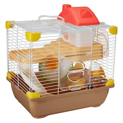 Jaula Premium Para Hámster Super Equipada 1 Nivel 30x29x22cm Color Café Sunny Sp-3640 - $269.00 en Mercado Libre | PrecioMX