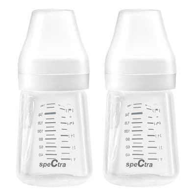 2 Botellas Almacenar Leche Materna Spectra Biberón Lactancia Color Rosa claro