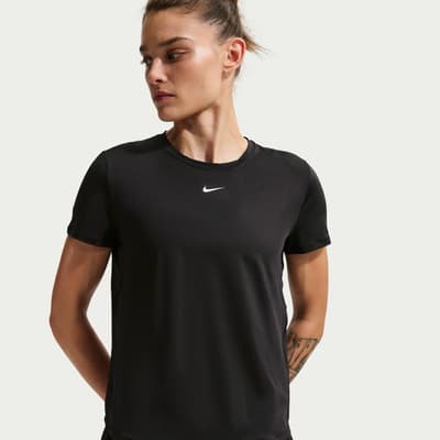 Nike One Playera Negra Dri-fit De Entrenamiento Para Mujer