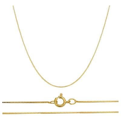 Cadena Collar Cubo Oro 10k 45cm .6mm .9gr Italiano Color Dorado - $2,159.30 en Mercado Libre | PrecioMX