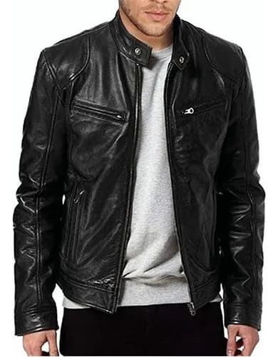 Chaqueta Biker Slim Para Hombre Para Hombre Rompevientos - $398.00 en Mercado Libre | PrecioMX