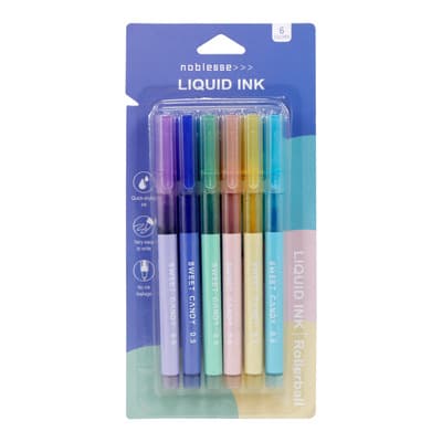 Pack 6pz De Plumas De Gel Tinta Multicolor 0.5mm Slim Company Bolígrafos Punto Fino Ideal Para Oficina Escuela Negocio Hogar Escritura Suave Fluida Precisa Azul Azul Marino Rosa Morado Verde Amarillo - $97.99 en Mercado Libre | PrecioMX