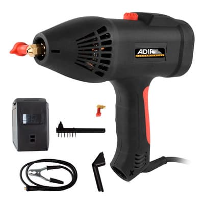 Soldadora Inversora De Mano 120a Adir 6709 Color Rojo con Negro