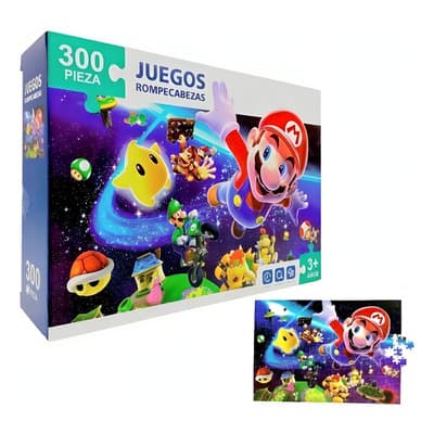 Rompecabezas Super Mario Bros Galaxy 300 Piezas Videojuegos - $126.15 en Mercado Libre | PrecioMX