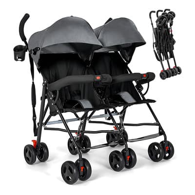 Novangua Carriola Doble Plegable Para Bebé,carriola Gemelar Gris - $2,163.71 en Mercado Libre | PrecioMX