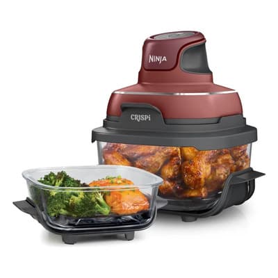 Ninja Crispi Freidora De Aire De Vidrio 4-en-1 Rojo - $4,499.00 en Mercado Libre | PrecioMX
