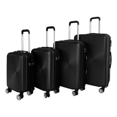 Lumo Set Maletas 4 Rigidas Ruedas 360 Resistentes Color Negro Rayas - $2,290.00 en Mercado Libre | PrecioMX