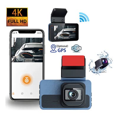 Dashcam Zcyge C15 4K Frontal y 1080P Trasera con GPS y Visión Nocturna