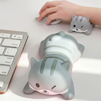 Lindo Soporte De Reposamuñecas Para Mouse Teclado Computadora Almohadilla De Codo Reposabrazos Para Escritorio Ergonómico Kawaii Suministros De Oficina. Gris - $178.00 en Mercado Libre | PrecioMX