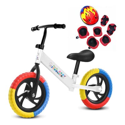 Bicicleta De Equilibrio Para Niños Ajustable Sin Pedales Color Blanco - $698.00 en Mercado Libre | PrecioMX