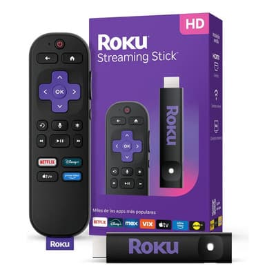 Roku 3840 Streaming Stick Control De Voz Tienda Oficial Negro Estándar - $552.42 en Mercado Libre | PrecioMX