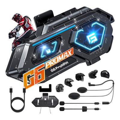 Intercomunicador G-xqte G6promax Bluetooth Motocicleta 1200m Ipx6 Led 2500mah - $286.72 en Mercado Libre | PrecioMX