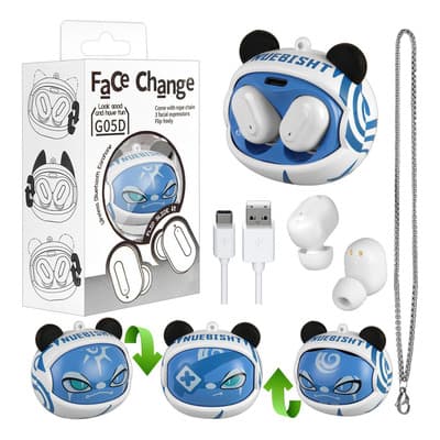 Auriculares inalámbricos Bluetooth intrauditivos, cómodos y ligeros, con tecnología de cancelación de ruido, batería de larga duración y controles táctiles. Compatibles con dispositivos iPhone/Android