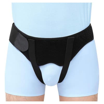 Faja Hernia Inguinal Negra Talla G Ingle Bilateral Gainreel Ortopédica