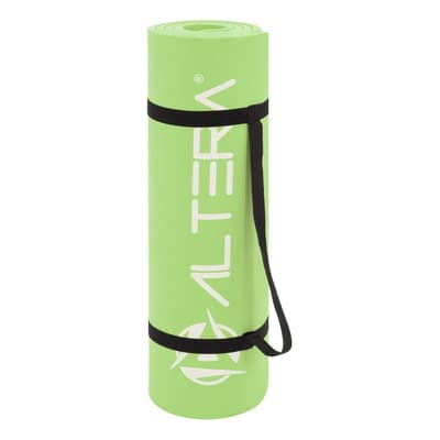 Tapete Yoga Mat Fitnes Ejercicio Antideslizante Grosor 1.4cm Color Verde