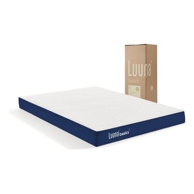 Colchón En Caja Luuna Basics 1 100% Espuma, King Size Color Azul Marino