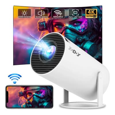 Proyector 4k Android 16000lm Mini Proyector Led Portatil Smart Tv Xgody Hy300 Pro+ 1080p Nativo Bt 5.4 Wifi Con Android Y iPhone