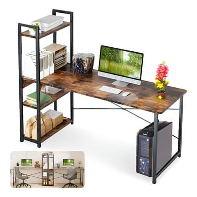 Furrific® Escritorio Minimalista con Repisa de 3 Estantes, Escritorio para Computadora, Moderno Escritorio Game de Metal,Escritorio de computadora y estantería Escritorios para Oficinas 100D*40W*100H - $987.53 en Mercado Libre | PrecioMX