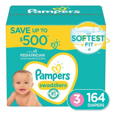 Pañales Pampers Swaddlers Active Baby, Etapa 3 - 164 Sin Género - $1,838.55 en Mercado Libre | PrecioMX