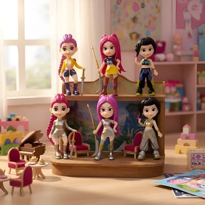 Muñeca X Kpop Demon Hunter Wars, Paquete De 6 N