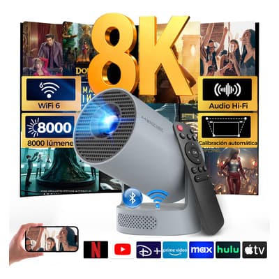 Magcubic Proyector Mini Portatil 8k Hy300pro+ Led 260ansi Android 14 Smart Tv Inteligente Dual Wifi6 Bluetooth 5.4 Con Hdmi Usb Y Sonido Hifi Allwinner 726