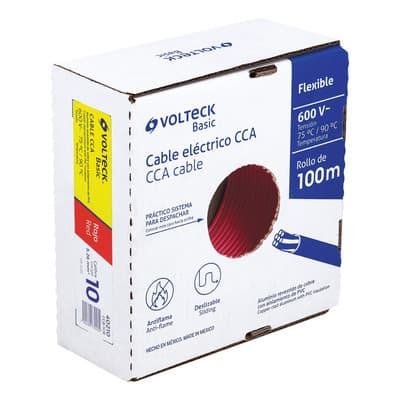 Cable Eléctrico Cal 10 Alucobre 100 M Rojo Volteck Cca-10r - $565.00 en Mercado Libre | PrecioMX