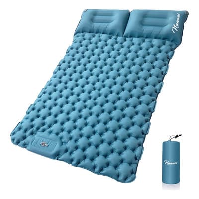 Nanwei Colchoneta Inflable Doble Acampar Ultraligera Portáti Color Celeste - $659.92 en Mercado Libre | PrecioMX