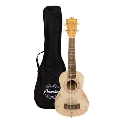 Ukelele Soprano Bamboo Diseño Lotus Con Funda Color Marrón - $1,256.00 en Mercado Libre | PrecioMX