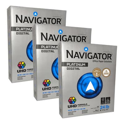 Papel Bond Carta Navigator 90g Extra Blanco 1000 Hojas Unitario