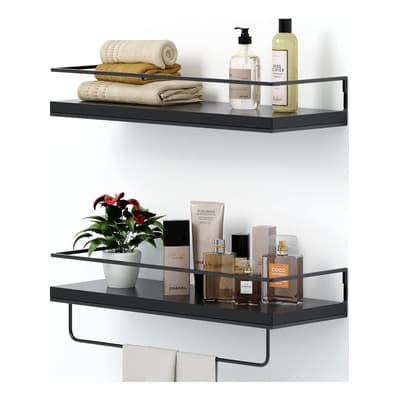 Immek Organizador De Ducha Para Baño Flotante De Tablero Madera,estante Multifunción Impermeable, Resistente Al Óxido Y... Tablero Negro / Soporte Negro - $253.00 en Mercado Libre | PrecioMX