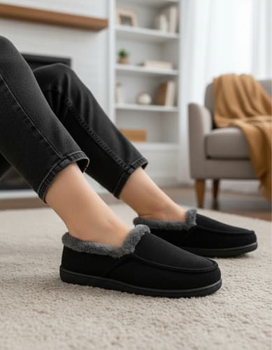 Pantuflas Estilo Mocasín Hombre Interior Con Peluche Suave - $283.53 en Mercado Libre | PrecioMX
