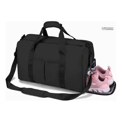 Maleta Deportiva Quanna Bolsa Gym Viaje Mochila Fitness Bag Color Negro Con Compartimento Para Zapatos Y Bolsillo Separado Para Viaje Natación Yoga Bolsa De Lona Para Mujeres Y Hombres - $136.77 en Mercado Libre | PrecioMX