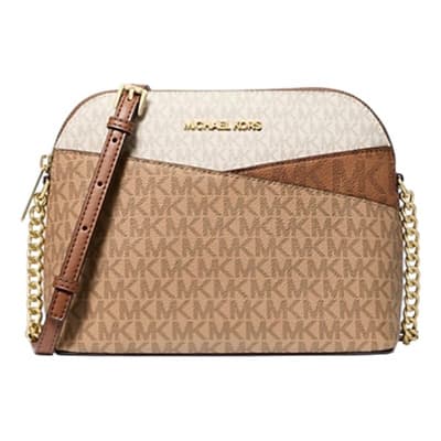 Bolsa Crossbody Michael Kors Cameron Large Dome Crossbody Color Café