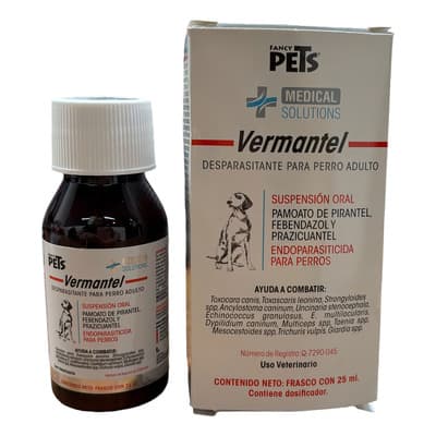Ms Vermantel Para Perros Adultos Desparasitante Para Perro Adulto Vermantel Suspensión 25 Ml - $199.00 en Mercado Libre | PrecioMX