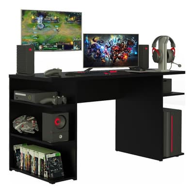 Mesa Gamer Escritorio Para Computador Madesa 9409 Nn Color Negro - $2,899.00 en Mercado Libre | PrecioMX