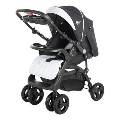 Carriola Y Porta Bebe D Bebe Aventura Elite Color Negro Chasis Negro
