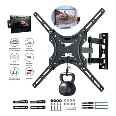 Letech X-400 Base Soporte Pantalla 14-55 Pulgadas Soporta Max 30kg Soporte De Tv Universal Compatible Soporte Universal Mural Para Televisión Monitor Inclinable Y Ajustable Color Negro - $148.99 en Mercado Libre | PrecioMX