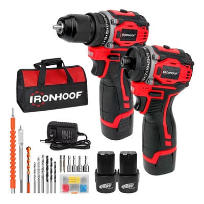 Kit Taladro Inalámbrico Impacto y Atornillador sin Escobillas Ironhoof XMMXF195RB Color Rojo - $799.80 en Mercado Libre | PrecioMX