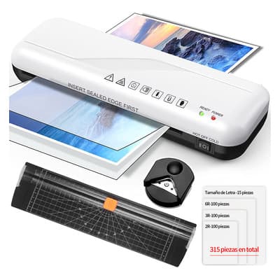 Rexqualis® Laminadora Enmicadora 4 En 1 De 9 Pulgadas Para Tamaño Carta A4, Con Cortadora De Papel, Redondeadora De Esquinas Y 315 Micas Para Hogar, Oficina - $480.78 en Mercado Libre | PrecioMX