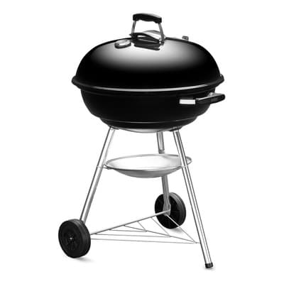 Asador De Carbón Weber Compact Kettle Con Termómetro 22'' Negro