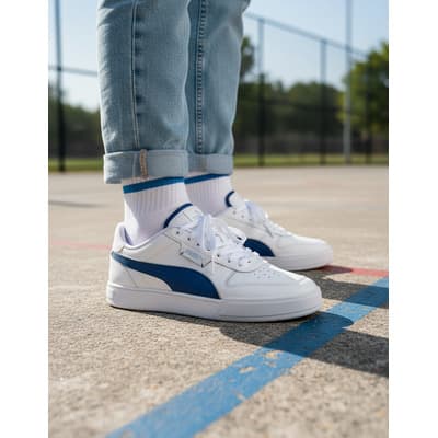 Tenis Puma Caven Dime 0625 Hombre - 38495309 Blancos Casuales Sneakers Cómodos