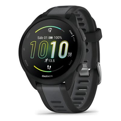 Smartwatch Garmin Forerunner 165 music ‎Forerunner 165 display de 1.2" con correa de silicona - color negro