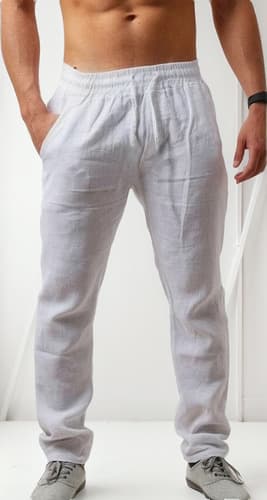Pantalón De Algodón Y Lino Para Hombre Playa Descanso Yoga - $199.00 en Mercado Libre | PrecioMX