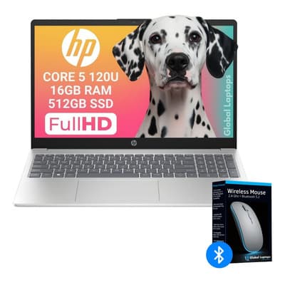 HP Core 5 120U 16GB RAM 512GB SSD Táctil 15.6 FHD 1920 px x 1080 px Incluye Windows Instalado Laptop FD0159 Con Regalo